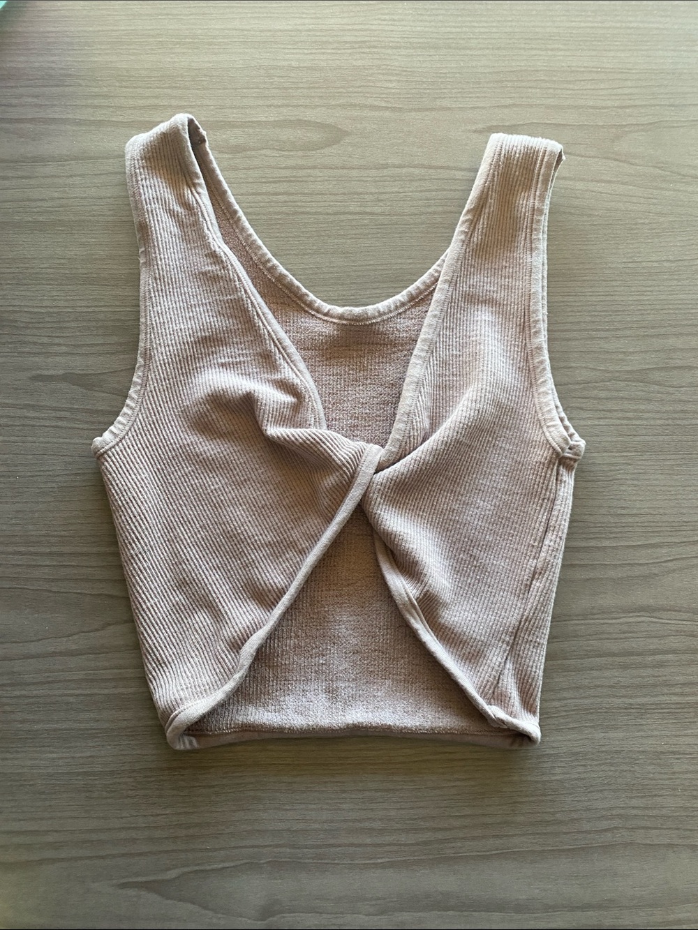 By Together Twist-Front Ribbed Tank